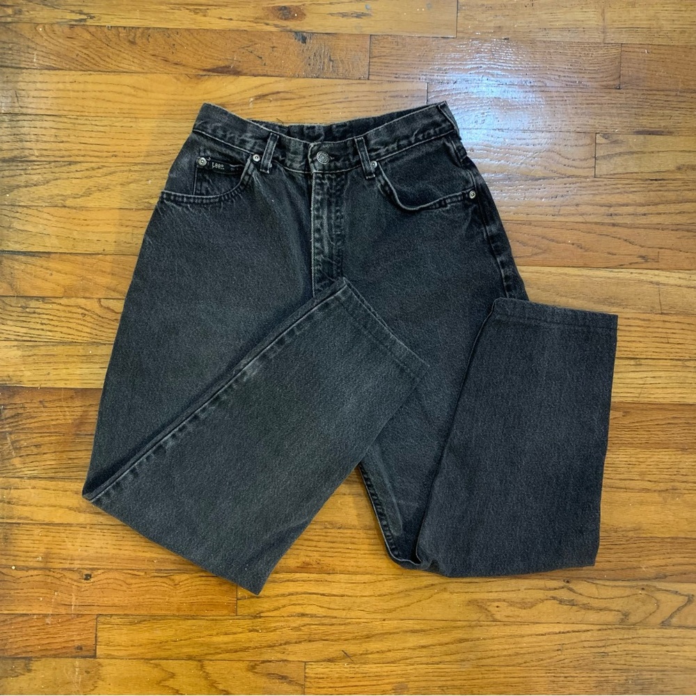 VTG 90s Lee Faded Black Mom Jeans